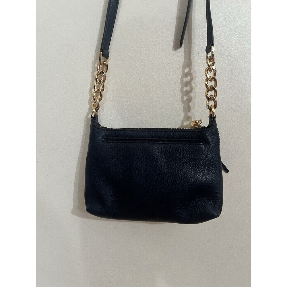 Michael Kors Jet Set Crossbody Bag Leather Navy Blue - Picture 4 of 8